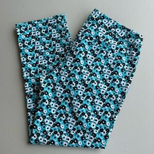 Women’s Michael Kors Blue, Black and White Floral Pants